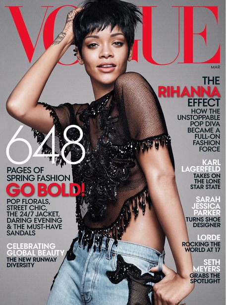 Rihanna covers Vogue Magazine