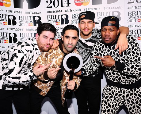 Rudimental BRIT Awards 2014 Backstage