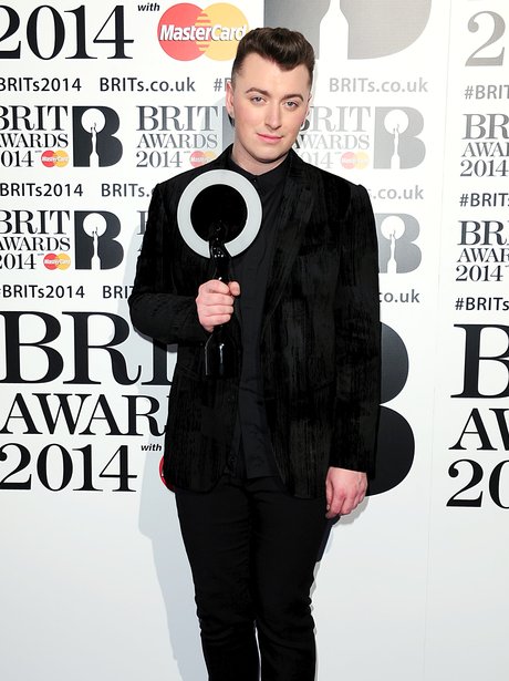 Sam Smith at the Brit Awards 2014