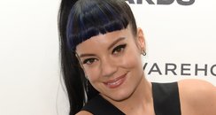 Lily Allen with an award