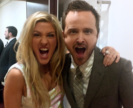 Ellie Goulding with Breaking Bad star Aaron Paul