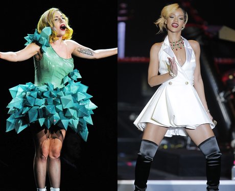 Lady Gaga and Rihanna