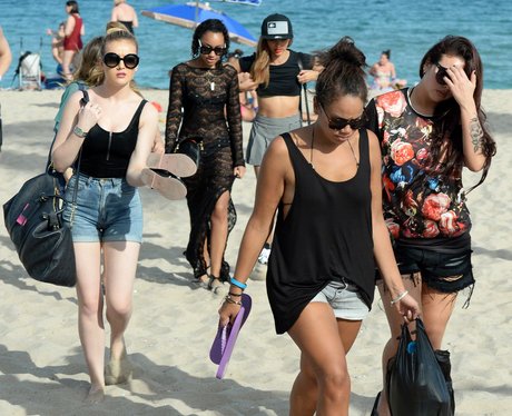 Little Mix on the beach