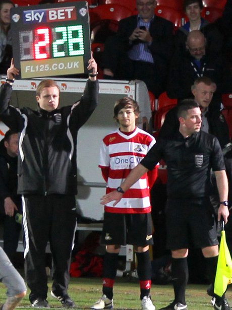 Louis Tomlinson of playing for Doncaster rovers
