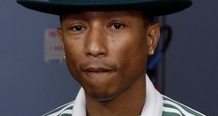 Pharrell Williams with another hat in Paris