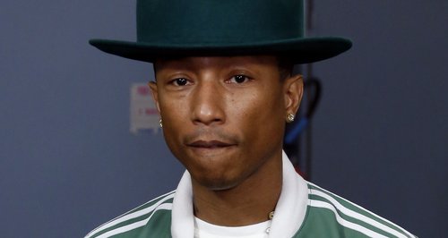 Pharrell Williams with another hat in Paris