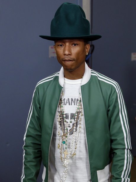 Pharrell Williams with another hat in Paris