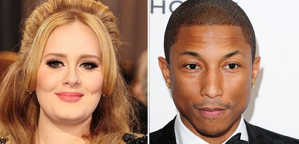 Adele and Pharrell 