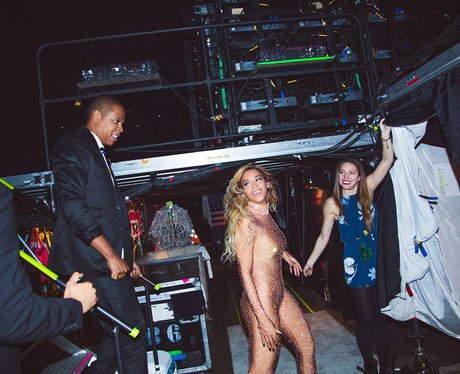 Beyonce and Jay Z Backstage