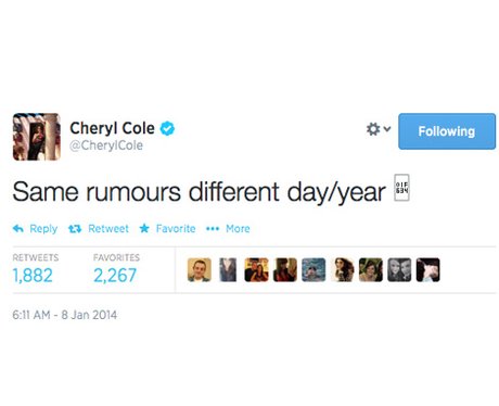 Cheryl Tweet