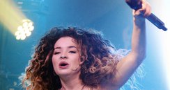 Ella Eyre performs on stage 