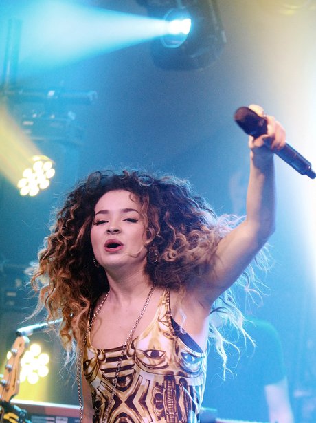 Ella Eyre performs on stage