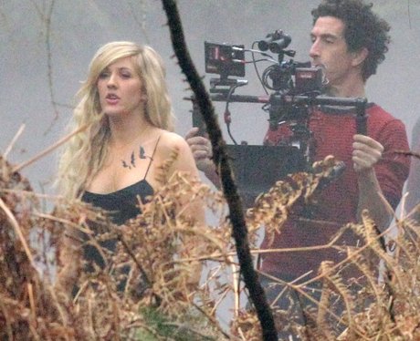 Ellie Goulding filming her new music video