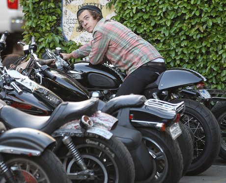 Harry Styles broken down motorbike