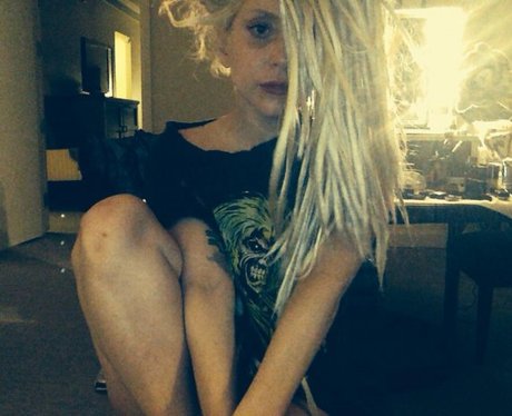 Lady Gaga with white dreadlocks