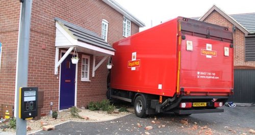 Gosport Royal Mail lorry crash