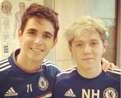 Niall Horan and Oscar Emboaba