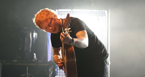 Ed Sheeran performing for Teenage cancer Trust