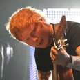 Ed Sheeran performing for Teenage cancer Trust