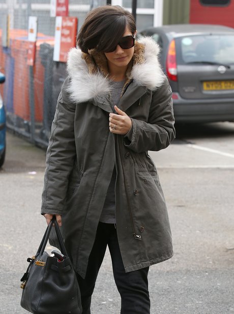 Frankie Sandford seen arriving at a Dance Studio