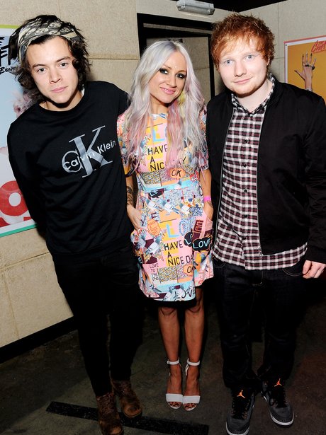 Harry Styles, Ed Sheeran and Lou Teasdale