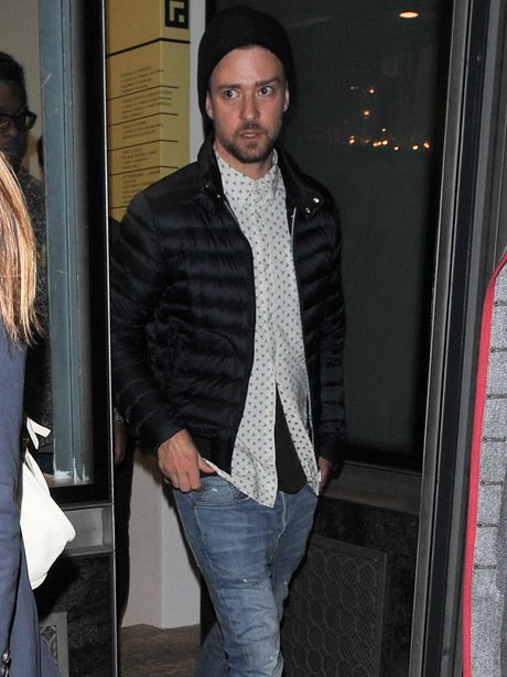 Justin Timberlake pictured shopping with Jessica Biel