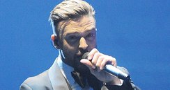 Justin Timberlake perfomrs on UK tour