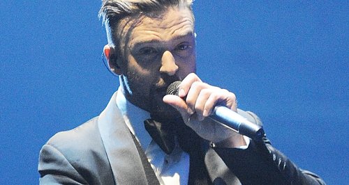 Justin Timberlake perfomrs on UK tour