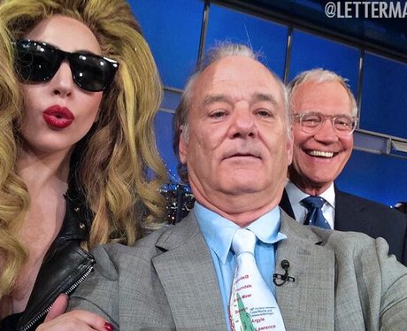 Lady Gaga, Bill Murray and David Letterman Twitter
