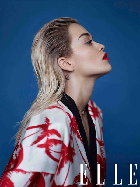 Rita Ora poses inside ELLE Magazine 2014