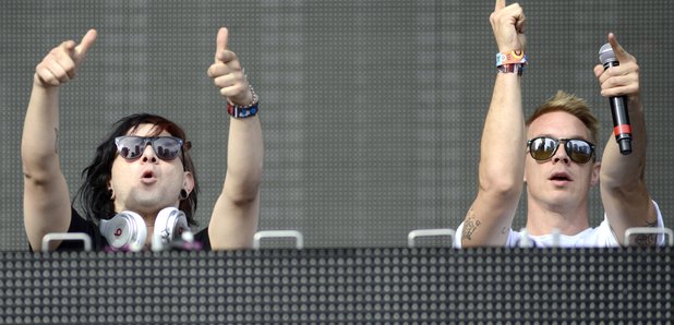 Skrillex and Diplo at the Ultra Music Festival