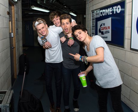The Vamps hang out backstage after supporting The 