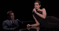 Jimmy Fallon and Anne Hathaway 