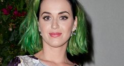 Katy Perry with green hair