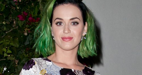 Katy Perry with green hair