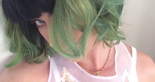 Katy Perry news green hair