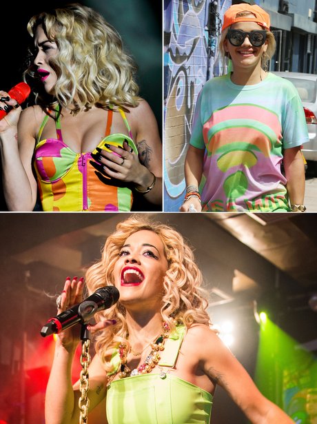 Rita Ora Fashion: Neon