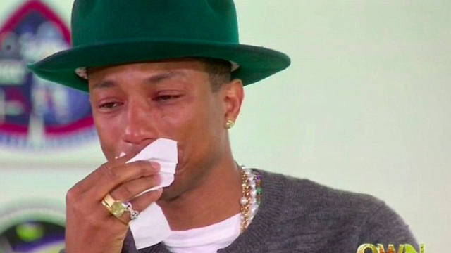 Pharrell crying Oprah