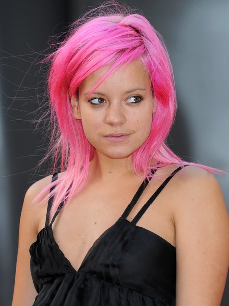 Lily Allen Pink Hair