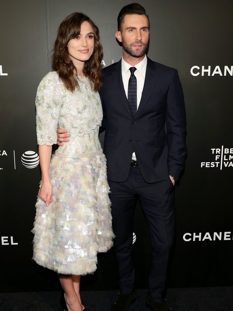 Adam Levine and Kiera Knightely