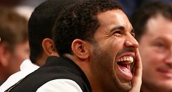 Drake laughing at Basketball