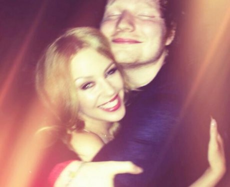 Ed Sheeran and Kylie hugging