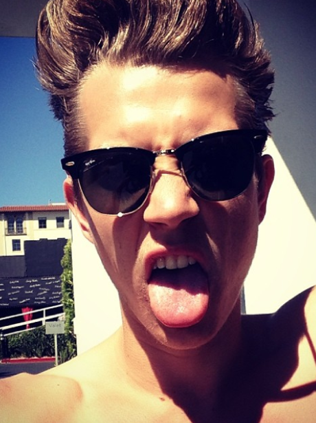 James The Vamps Tongue Out