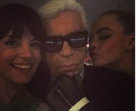 Lily Allen and Cara Delevingne
