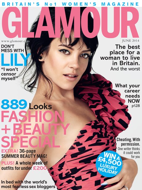 Lily Allen Glamour Magazine 2014
