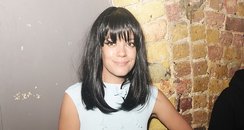Lily Allen backstage at G-A-Y