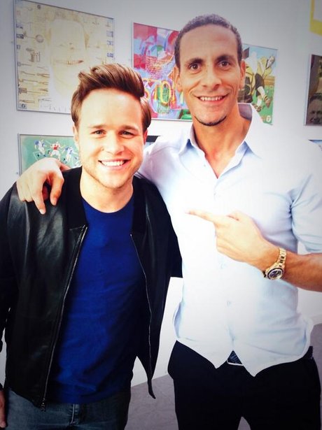 Olly Murs and Rio Ferdinand