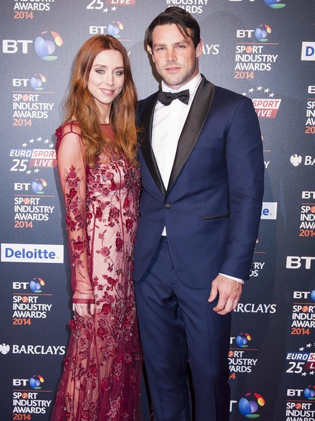 Una and Ben Foden at sports event