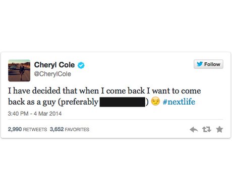 Cheryl Cole Harry Styles Tweet