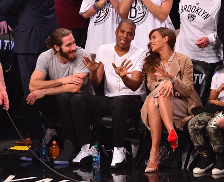 Jake Gyllenhaal with Jay-Z and Beyonce